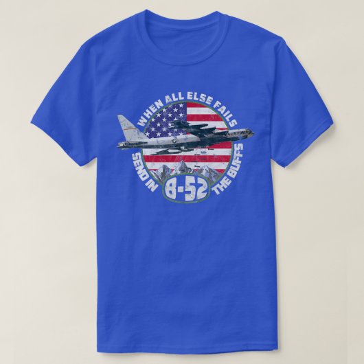 Verzend in het Boeien B52 Stratofort Bomberontwerp T-shirt (Design voorkant)