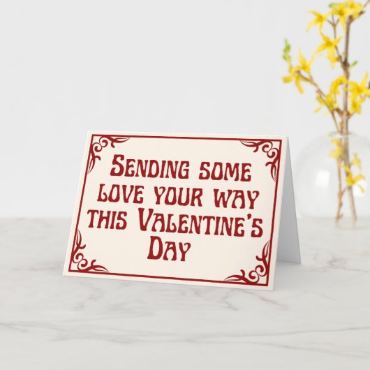 Verzend Love Platonic Valentijnkaart Kaart (Gele Bloem)