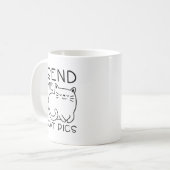 Verzend me Cat Pics Koffiemok (Voorkant links)