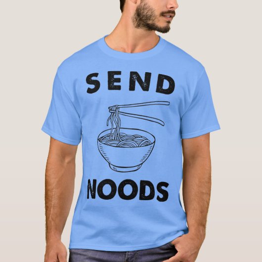 Verzend Noods Funny Ramen Noodle T-shirt (Voorkant)