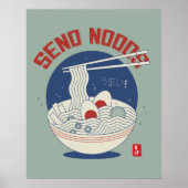 Verzend Noods Japans Noodle Soup Ramen Poster (Voorkant)