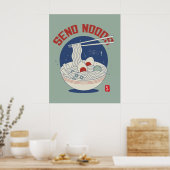 Verzend Noods Japans Noodle Soup Ramen Poster (Keuken)
