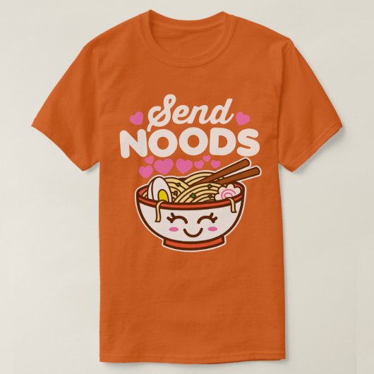 Verzend Noods Ramen T-shirt (Design voorkant)