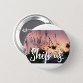 Verzend ons. ronde button 5,7 cm (Voorkant /achterkant)