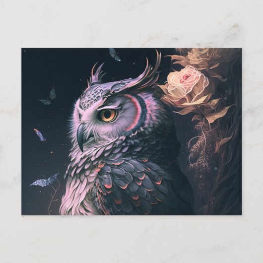 Verzend Speciale Groeten met Owl Briefkaarten (Voorkant)