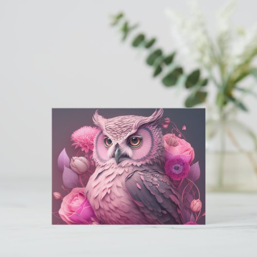 Verzend Speciale Groeten met Owl Briefkaarten (Staand voorkant)