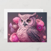 Verzend Speciale Groeten met Owl Briefkaarten (Voorkant / Achterkant)