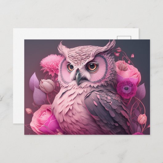 Verzend Speciale Groeten met Owl Briefkaarten (Voorkant / Achterkant)