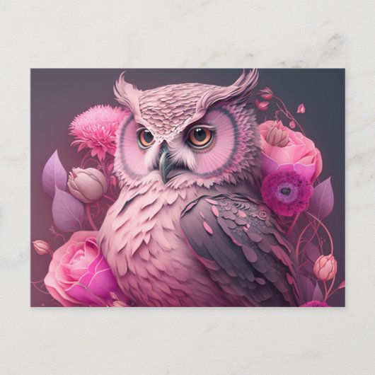 Verzend Speciale Groeten met Owl Briefkaarten (Voorkant)