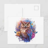 Verzend Speciale Groeten met Owl Briefkaarten (Voorkant / Achterkant)