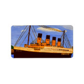 Verzend Titanic retouradreslabels Etiket (Voorkant)