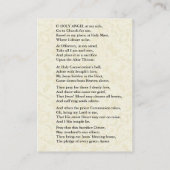 Verzend Uw Guardian Angel naar Mass Heilige Kaart (Achterkant)