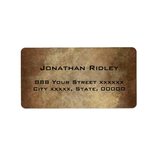 Verzendadres koper Label (Voorkant)