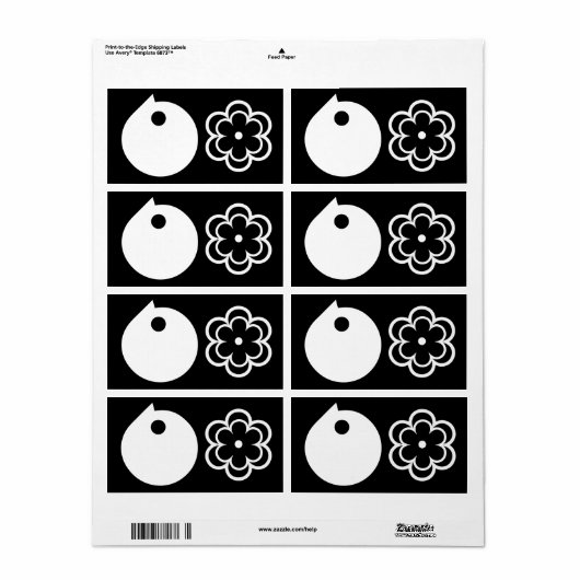 Verzendadres Label STYLE DESIGN (Full Sheet)