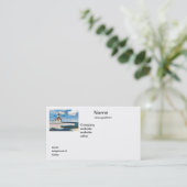 Verzendadreslabels van Michigan City Lighthouse Visitekaartje (Staand voorkant)