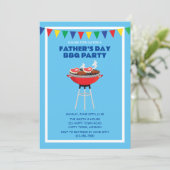 VERZENDBARE VADERDAG BBQ FEESTJE KAART (Staand voorkant)