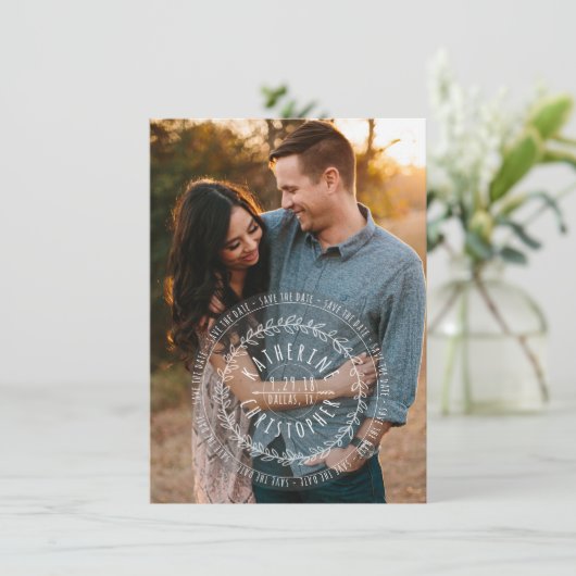 verzenddatum opslaan save the date (Staand voorkant)