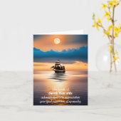 Verzenden bij Zee voor Bedankt Sympathie Kaart (Gele Bloem)