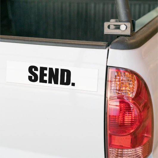 Verzenden Bumpersticker (Op Truck)