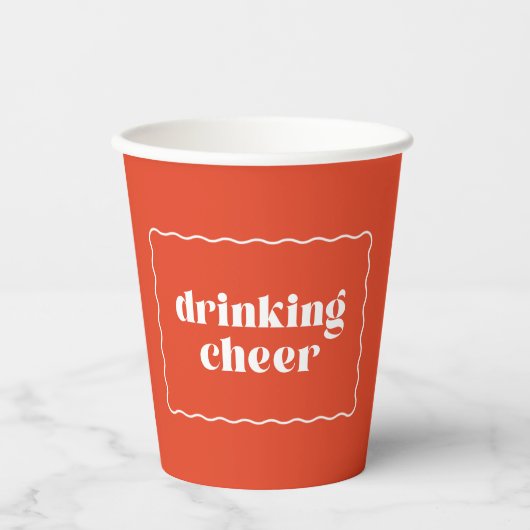 Verzenden Cheer Holiday Cup Papieren Bekers (Voorkant)