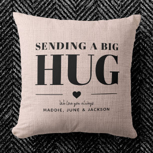 Verzenden Hug Aangepaste Naam Modern Chic Moederda Kussen
