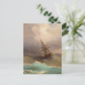 Verzenden in het Stormy-Zee Briefkaart (Staand voorkant)