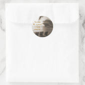 Verzenden in Sepia Custom Sticker (Tas)