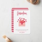 Verzenden Liefde je Weg Kinder Valentijnsdag Notitiekaartje (Voorkant / Achterkant in situ)
