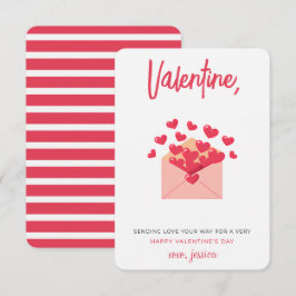 Verzenden Liefde je Weg Kinder Valentijnsdag Notitiekaartje