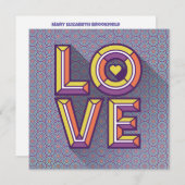 Verzenden Liefde Note Kaart in Periwinkle Notitiekaartje (Voorkant / Achterkant)