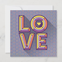 Verzenden Liefde Note Kaart in Periwinkle Notitiekaartje