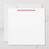 Verzenden Liefdesbriefje Kaart in Butterscotch Notitiekaartje (Achterkant)