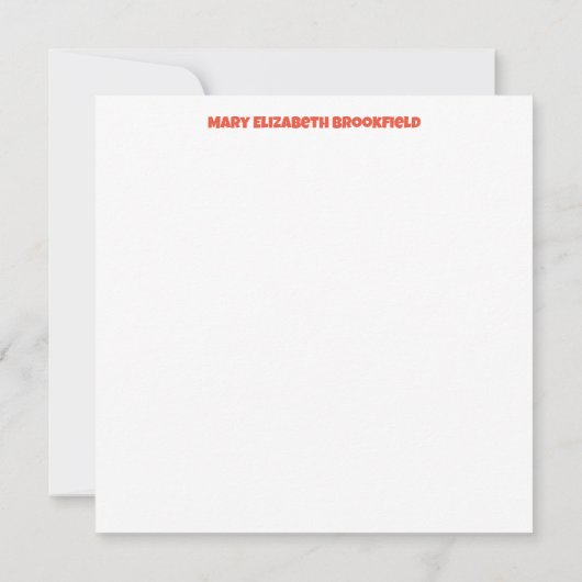 Verzenden Liefdesbriefje Kaart in Butterscotch Notitiekaartje (Achterkant)