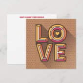 Verzenden Liefdesbriefje Kaart in Marigold Notitiekaartje (Voorkant / Achterkant)