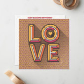 Verzenden Liefdesbriefje Kaart in Marigold Notitiekaartje (Voorkant / Achterkant in situ)