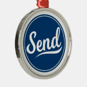 Verzenden Logo Metalen Ornament (Rechts)