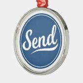 Verzenden Logo Metalen Ornament (Links)