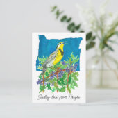 Verzenden Love Oregon Meadowlark Grape Plant Briefkaart (Staand voorkant)