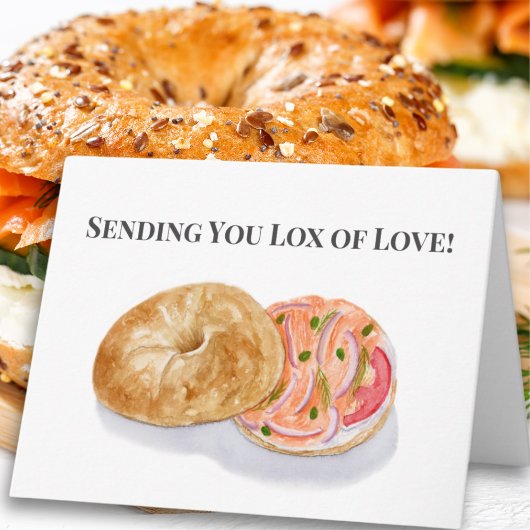 Verzenden Lox Of Love Bagels Smoke Salmon Kaart