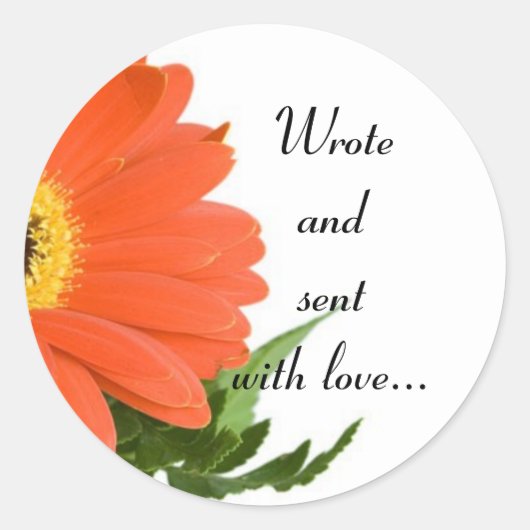 Verzenden met liefde envelop sticker (Voorkant)