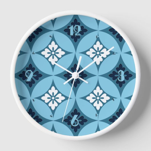 Verzenden met ventilatormotif, blauw en wit (Voorkant)