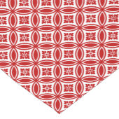 Verzenden met ventilatormotif, rood en wit korte tafelloper (Hoek)