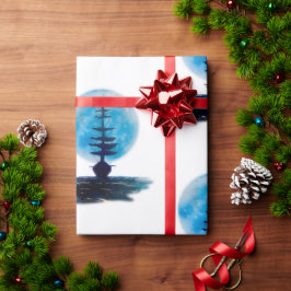 Verzenden naar de maan cadeaupapier