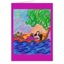 Verzenden naar de Sunset Card met een kat