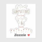 Verzenden naar God Christelijke sticker | Laptop s (Vel)