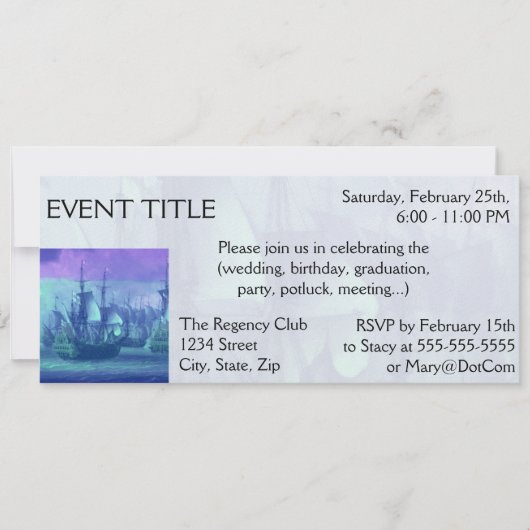 Verzenden naar hoge Zeeen. Kaart (Voorkant)