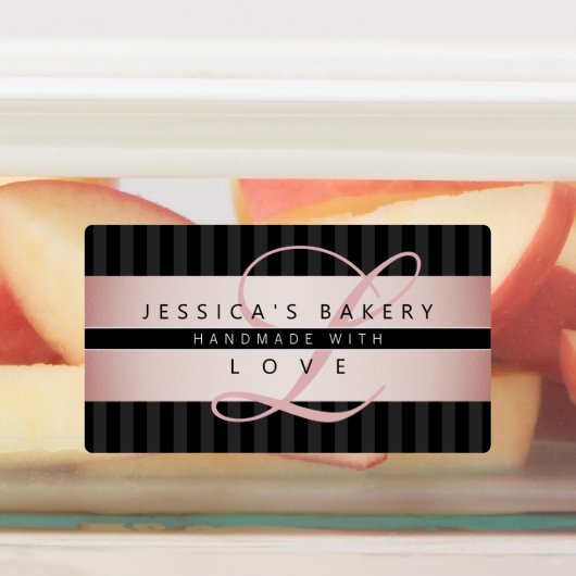 (Verzenden naar papa) | Faux Roos Goud w/Zwart & G Labels (Aangebracht)