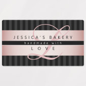 (Verzenden naar papa) | Faux Roos Goud w/Zwart & G Labels (Design 2)