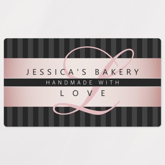 (Verzenden naar papa) | Faux Roos Goud w/Zwart & G Labels (Design 1)