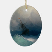 Verzenden op Stormy-Zeeen Keramisch Ornament (Rechts)